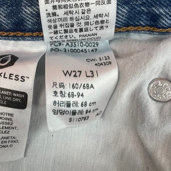 Levi's Women's '94 Baggy Denim Jeans Size 27x31 Mid Rise Straight Leg Classic - Picture 5 of 12